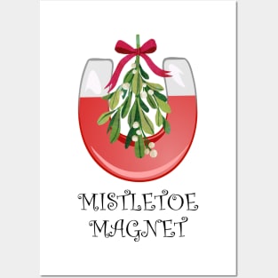 Mistletoe Magnet Black Lettering Posters and Art